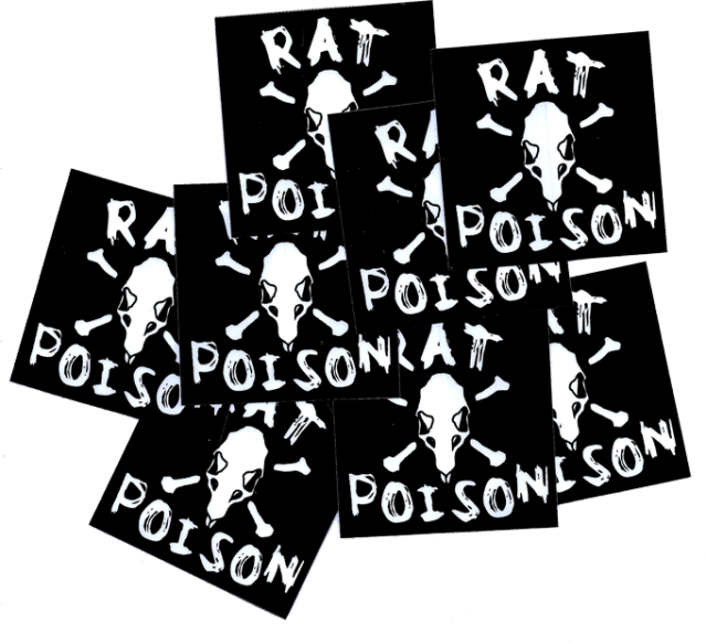 SK8RATS Rat Poison Stickers 2