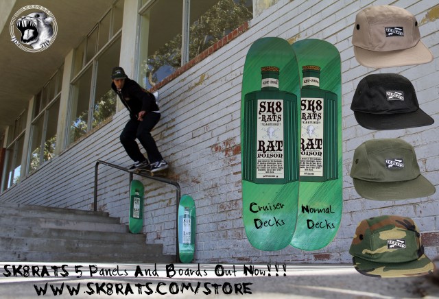New SK8RATS Boards and 5 Panels!!!