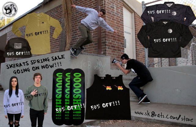 SK8RATS Spring Sale Ad