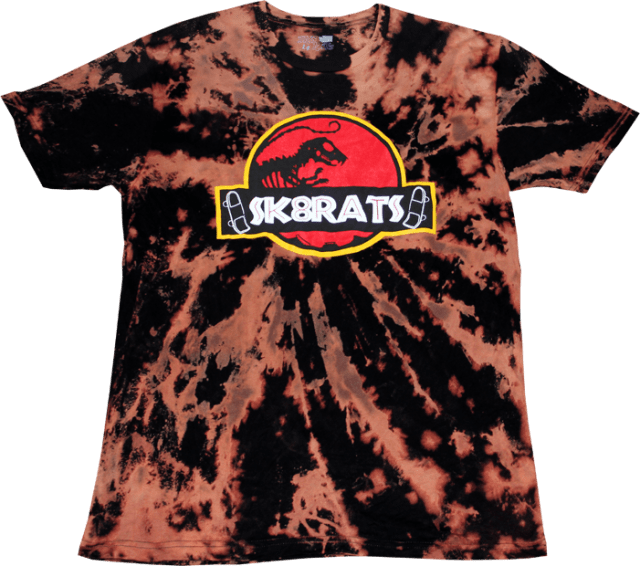 SK8RATS Jurassic Park T Bleach Tie Dye