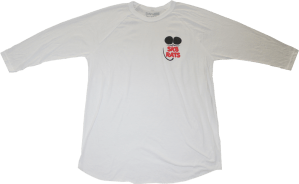 SK8RATS Baseball T Noel's Grahic White