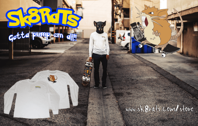 SK8RATS Raticate T-Shirt Ad