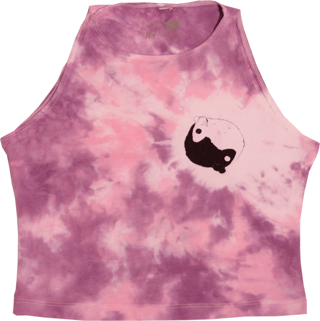 SK8RATS Tye Dye Rat Ying Yang Crop Tank